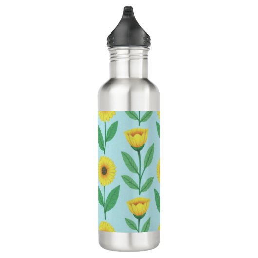 Whimsical Glee Bloom Edelstahlflasche (Rechts)