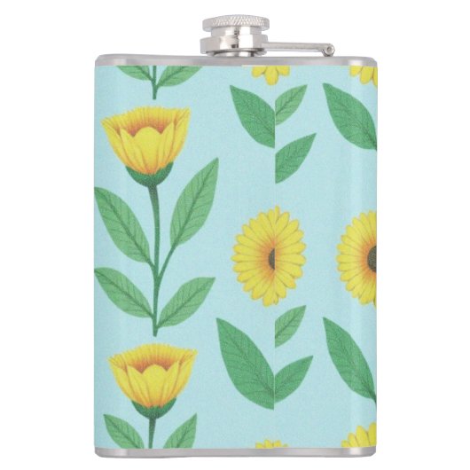 Whimsical Glee Bloom Flachmann (Rückseite)