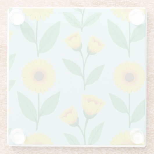 Whimsical Glee Bloom Glasuntersetzer (Rückseite)