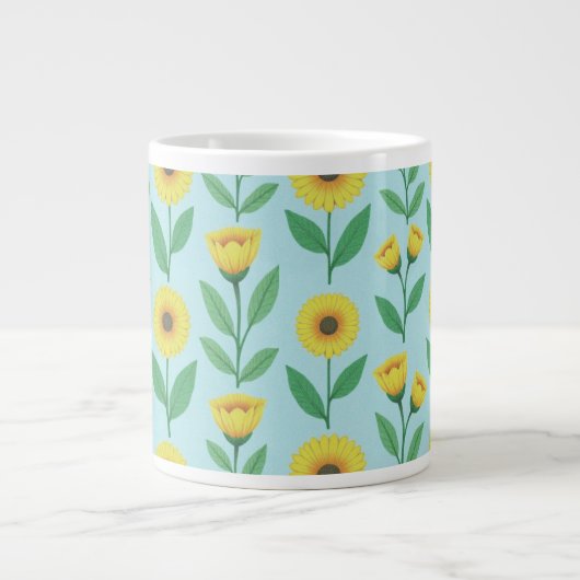 Whimsical Glee Bloom Jumbo-Tasse (Vorderseite)