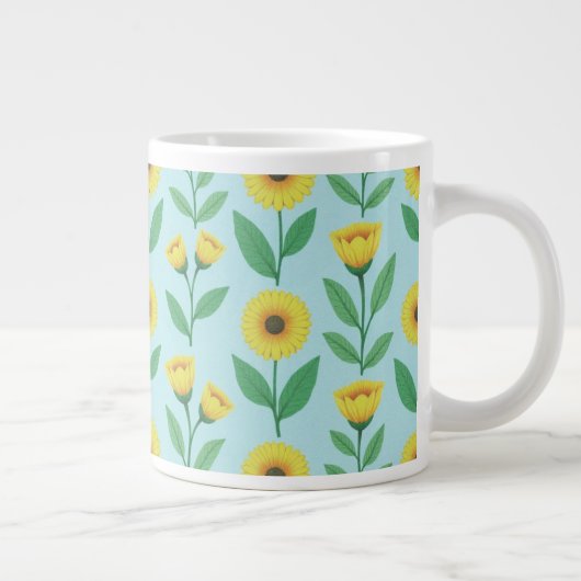 Whimsical Glee Bloom Jumbo-Tasse (Rechts)