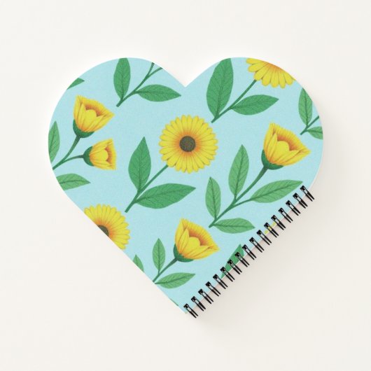 Whimsical Glee Bloom Notizblock (Rückseite)