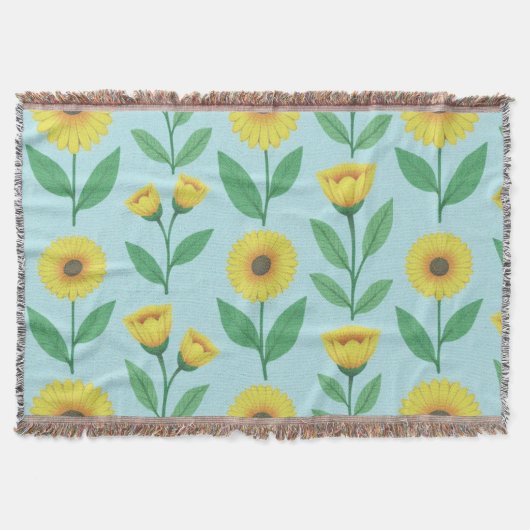 Whimsical Glee Blühen Decke (Vorderseite)