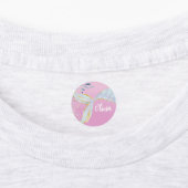 Whimsical Glitzer Meerjungjacht Etiketten (Befestigt)