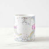 Whimsical Glitzer Meerjungjacht Kaffeetasse (Mittel)