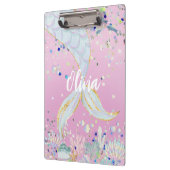 Whimsical Glitzer Meerjungjacht Klemmbrett (Links)