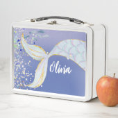 Whimsical Glitzer Meerjungjacht Metall Brotdose (Beispiel)