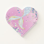 Whimsical Glitzer Meerjungjacht Notizblock (Rückseite)