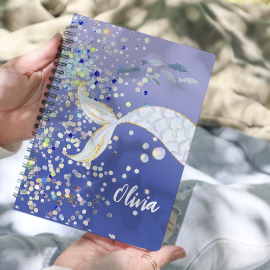 Whimsical Glitzer Meerjungjacht Planer