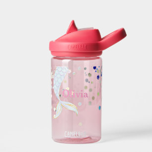 Whimsical Glitzer Meerjungjacht Trinkflasche