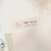 Whimsical Glitzern & Hearts Rücksendeadresse