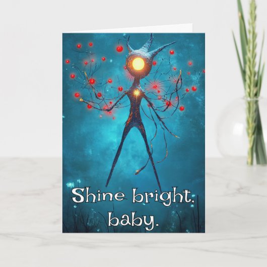 *~* Whimsical Glow Funny 31 Magische Weihnachten A Dankeskarte (Vorderseite)