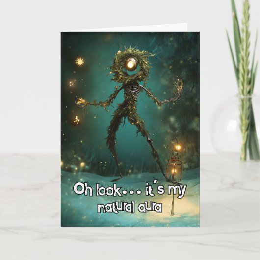 *~* Whimsical Glow Funny Magical 11 Weihnachten AP Dankeskarte (Vorderseite)