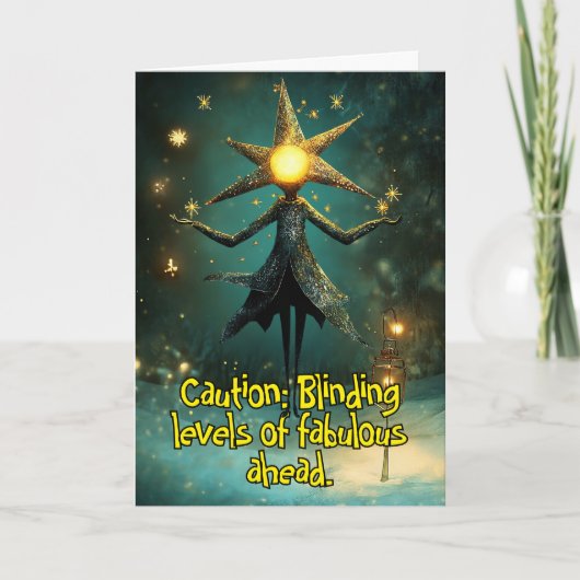 *~* Whimsical Glow Funny Magical 24 Weihnachten AP Dankeskarte (Vorderseite)