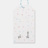 Whimsical Glückwunschs Geschenkmarke Geschenkanhänger (Rückseite)