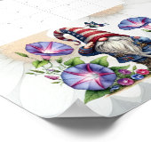 Whimsical Gnome Calendar Poster (Ecke)