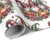 Whimsical Gnome Christmas Shop Geschenkpapier (Rolleneckpunkt)