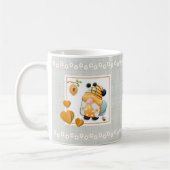 Whimsical Gnome Don’t Worry Bee Happy Daisy Mug Kaffeetasse (Links)