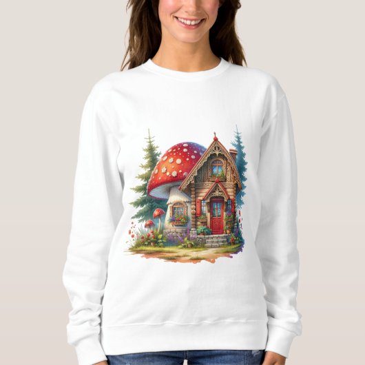 Whimsical Gnome Garden T-Shirt Sweatshirt (Vorderseite)
