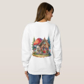 Whimsical Gnome Garden T-Shirt Sweatshirt (Schwarz voll)