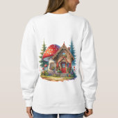 Whimsical Gnome Garden T-Shirt Sweatshirt (Rückseite)