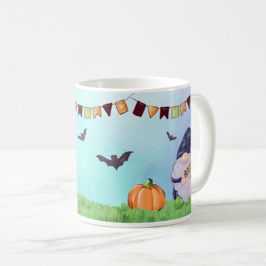 Whimsical Gnome Halloween Kaffeetasse (VorderseiteRechts)
