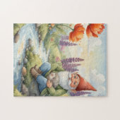 Whimsical gnome hedgehog puzzle (Horizontal)