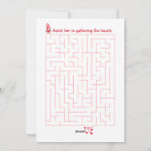 Whimsical Gnome Klasse Valentinstag Feiertagskarte (Rückseite)