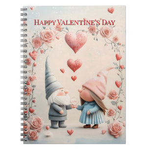 Whimsical Gnome Liebe: Adorable Valentine's Day Ar Notizblock