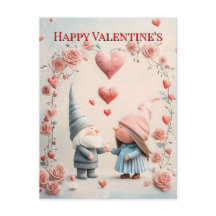 Whimsical Gnome Liebe: Adorable Valentine's Day Ar