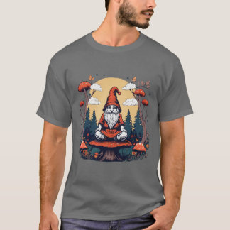 Whimsical Gnome Meditation T-Shirt