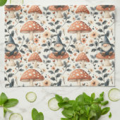 Whimsical Gnome & Mushroom Verzauberung Wald Geschirrtuch (Gefaltet)