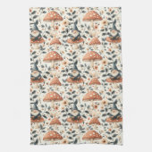 Whimsical Gnome & Mushroom Verzauberung Wald Geschirrtuch (Vertikal)