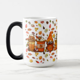 Whimsical Gnome Pumkin Latte Tasse