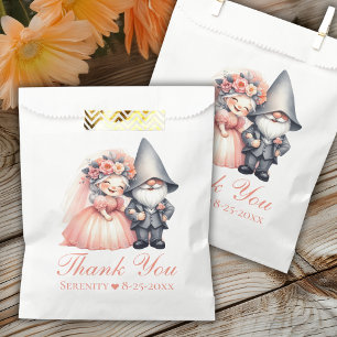 Whimsical Gnome Rustic Garden Wedding Vielen Dank Geschenktütchen