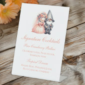Whimsical Gnome Rustic Wedding Signature Cocktails Sockelschild