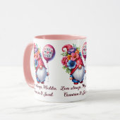 Whimsical Gnome-tastic Beste Mama je Tasse (Vorderseite Links)