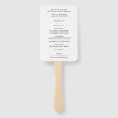 Whimsical Gnome Wald Hochzeit Programm Fächer (Rückseite)