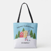 Whimsical Gnome Weihnachten Tasche (Rückseite)