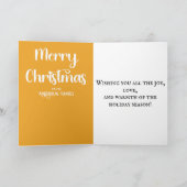 Whimsical Gnomes Ein Foto frohe Weihnachten (Innenseite)