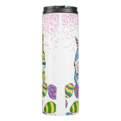 Whimsical Gnomes feiern Ostern Thermosbecher (Rückseite)