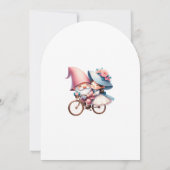Whimsical Gnomes Fun Wedding Invitation Einladung (Rückseite)