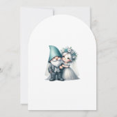 Whimsical Gnomes Fun Wedding Invitation Einladung (Rückseite)