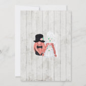 Whimsical Gnomes Fun Wedding Invitation Einladung (Rückseite)