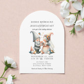 Whimsical Gnomes Fun Wedding Invitation Einladung