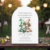 Whimsical Gnomes Fun Wedding Invitation  Einladung
