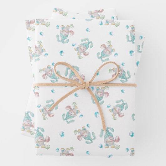 Whimsical Gnomes Oster Geschenkpapier Set (Beispiel)