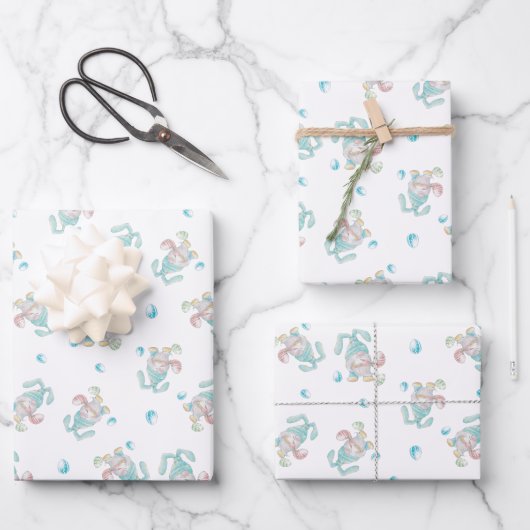 Whimsical Gnomes Oster Geschenkpapier Set (Vorderseite)
