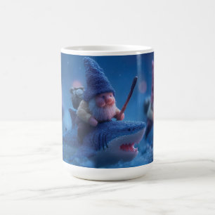 Whimsical Gnomes Riding on Haie Kaffeetasse