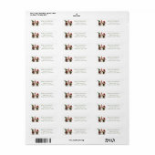 Whimsical Gnomes Snowman Christmas Return Address (Vorne)